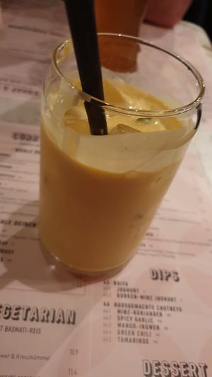 Vegan Mango Lassi at Eat Doori in Dusseldorf