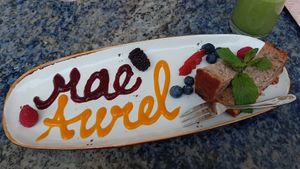 Banana Cake at Mae Aurel in Vienna