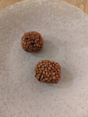 Cep & puffed bulgur wheat #Veganuary at Table 13 in Wheatley