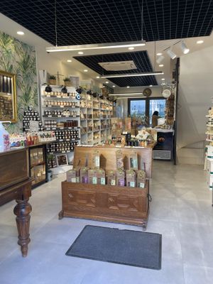 Inside the shop at Mimas Bahçe in Urla