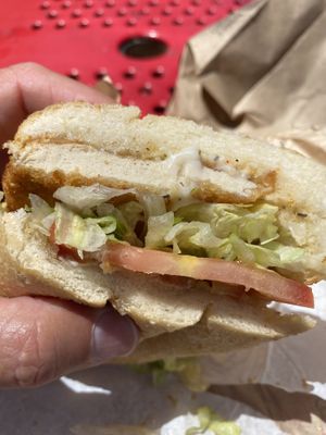 Vegan chicken sandwich   at Ike's in El Segundo