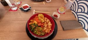 Tofu poke bowl at Sushi Amore in Tenerife