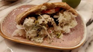 Pita Sandwich Falafel Humus   at Heppy Green - City in Frankfurt