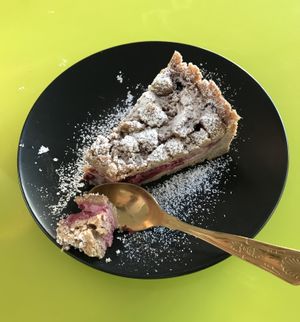 Vegan cherry cake  at Heppy Green - City in Frankfurt