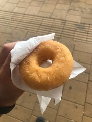 Cinnamon powdered donut at Dunkin' in Vienna