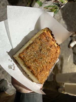 Sfincionee  at Vegan Food Tour in Cefalu