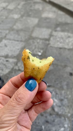 Potato croquette  at Vegan Food Tour in Cefalu