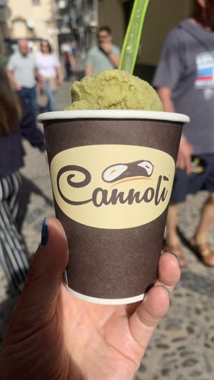 Pistachio granita 🍧   at Vegan Food Tour in Cefalu