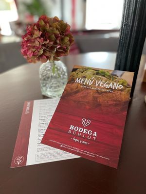 Vegan menue  at Bodega Bühlot in Buehl