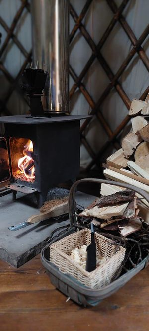 So cosy  at Esk Yurt in Peebles