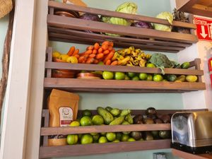Fresh produce at Aguacate Veggie Bar in San Cristobal De Las Casas