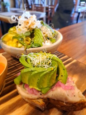Mini Avo Toast at Aguacate Veggie Bar in San Cristobal De Las Casas