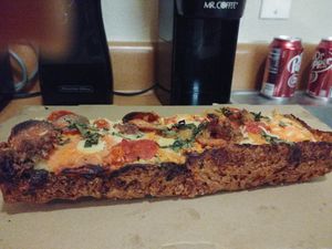 Hard Burnt Crust at TNT Pizza in San Diego