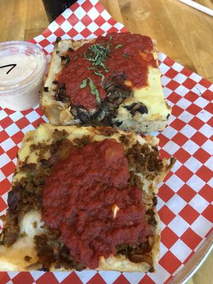 Chicago style   at TNT Pizza in San Diego