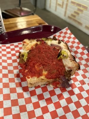 Vegan special   at TNT Pizza in San Diego