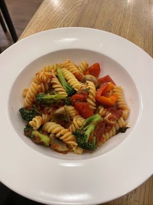 Grilled veg pasta 10/10  at The Green Bean Cascade in Yerevan