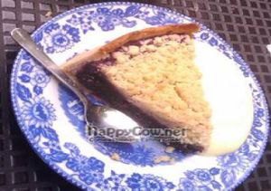 blueberry cake and coffee at Kafe Agnez in Malmo