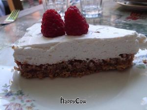 Delicious cheesecake at Kafe Agnez in Malmo