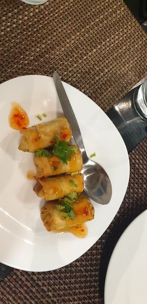 Veg spring rolls at Nepali Food in Faro