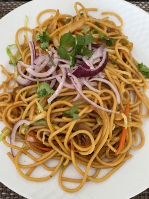 Veg noodles  at Nepali Food in Faro
