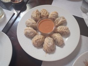 Steamed momos at Nepali Food in Faro