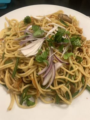 vegan pasta  at Nepali Food in Faro