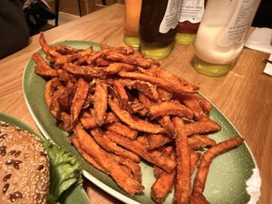 Süßkartoffelfritten  at Hans im Glück - Nymphenburg in Munich