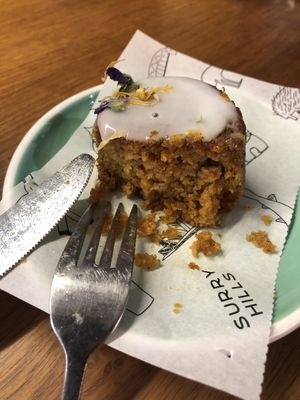 Carrot cake inside   at Surry Hills Coffee in Mallorca