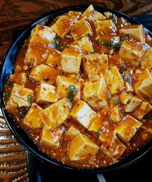 Mapo Tofu - close-up at Haeolbin Deopbap - 하얼빈덮밥 in Seoul