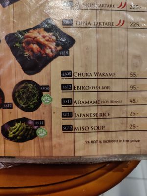 Starters/sides at Kapi Sushi Box in Phuket