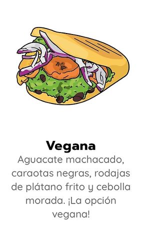 Opción vegana  at Arepas And Go in Madrid