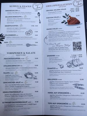 Appetizers and mains at Luftburg - Kolarik im Prater in Vienna