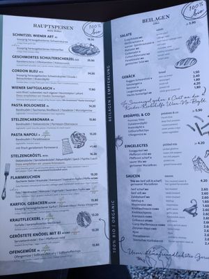 Mains and sides at Luftburg - Kolarik im Prater in Vienna