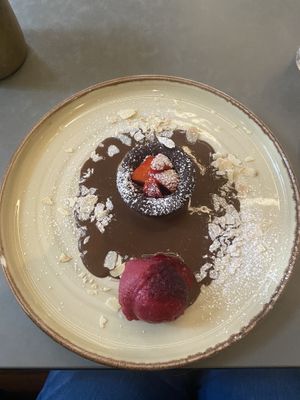 Chocolate Soufflé   at Café Bellaria in Vienna