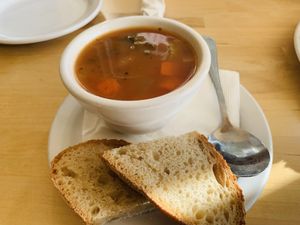  Veggie soup  at The Owlery in Bloomington