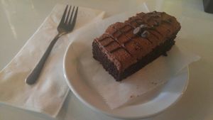 Chocolate cake!  at The Owlery in Bloomington