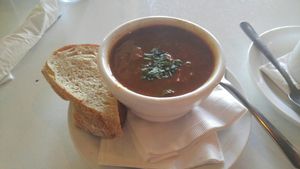 Tuscan soup at The Owlery in Bloomington