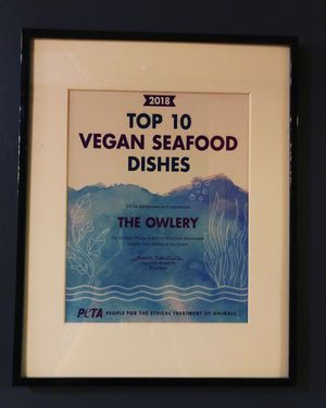 The fish and chips is amazing!! at The Owlery in Bloomington