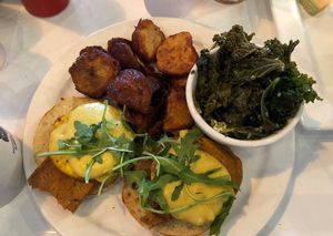 “Eggs” Benedict! at The Owlery in Bloomington