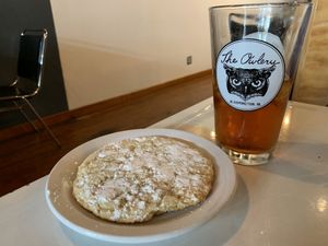 The new lemon-lime cookie is on point!!!! at The Owlery in Bloomington