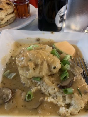 Biscuits and gravy - highly recommend  at The Owlery in Bloomington