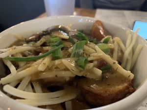 Breakfast poutine! at The Owlery in Bloomington