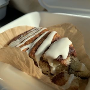 Cinnamon scone at The Owlery in Bloomington