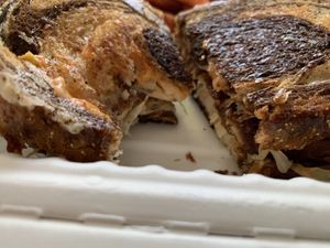 Vegan Reuben sandwich! at The Owlery in Bloomington