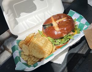 One of the best burgers I’ve had  at Healthy As A Motha Vegan Kitchen in Brooklyn