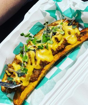 Plantain Boat   at Healthy As A Motha Vegan Kitchen in Brooklyn