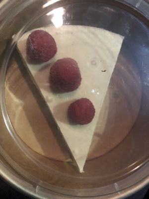 
-Raw cheesecake 
  at Healthy As A Motha Vegan Kitchen in Brooklyn