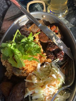 oxtail!  at Healthy As A Motha Vegan Kitchen in Brooklyn