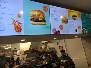 Menu board. at HipCityVeg - Union Square in New York City