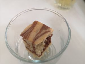 The desert of the menu del dia at Nandala in Cuenca